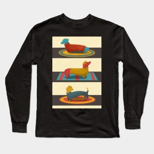 Three Posing Dachshunds Long Sleeve T-Shirt